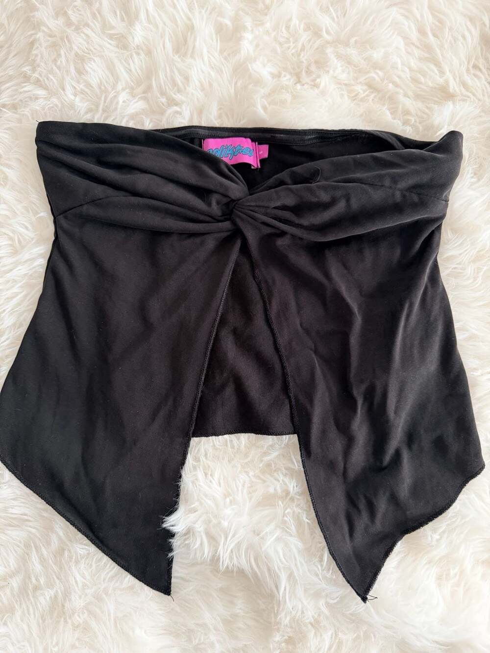 Edikted Twist Split Front Tube Top Size S